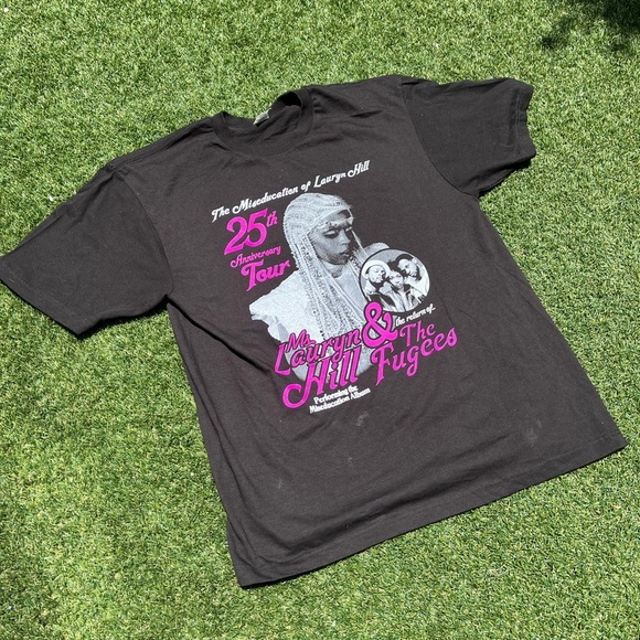 Lauren Hill & The Fugees 25th Anniversary Tour Black Tee - Picture 2 of 5